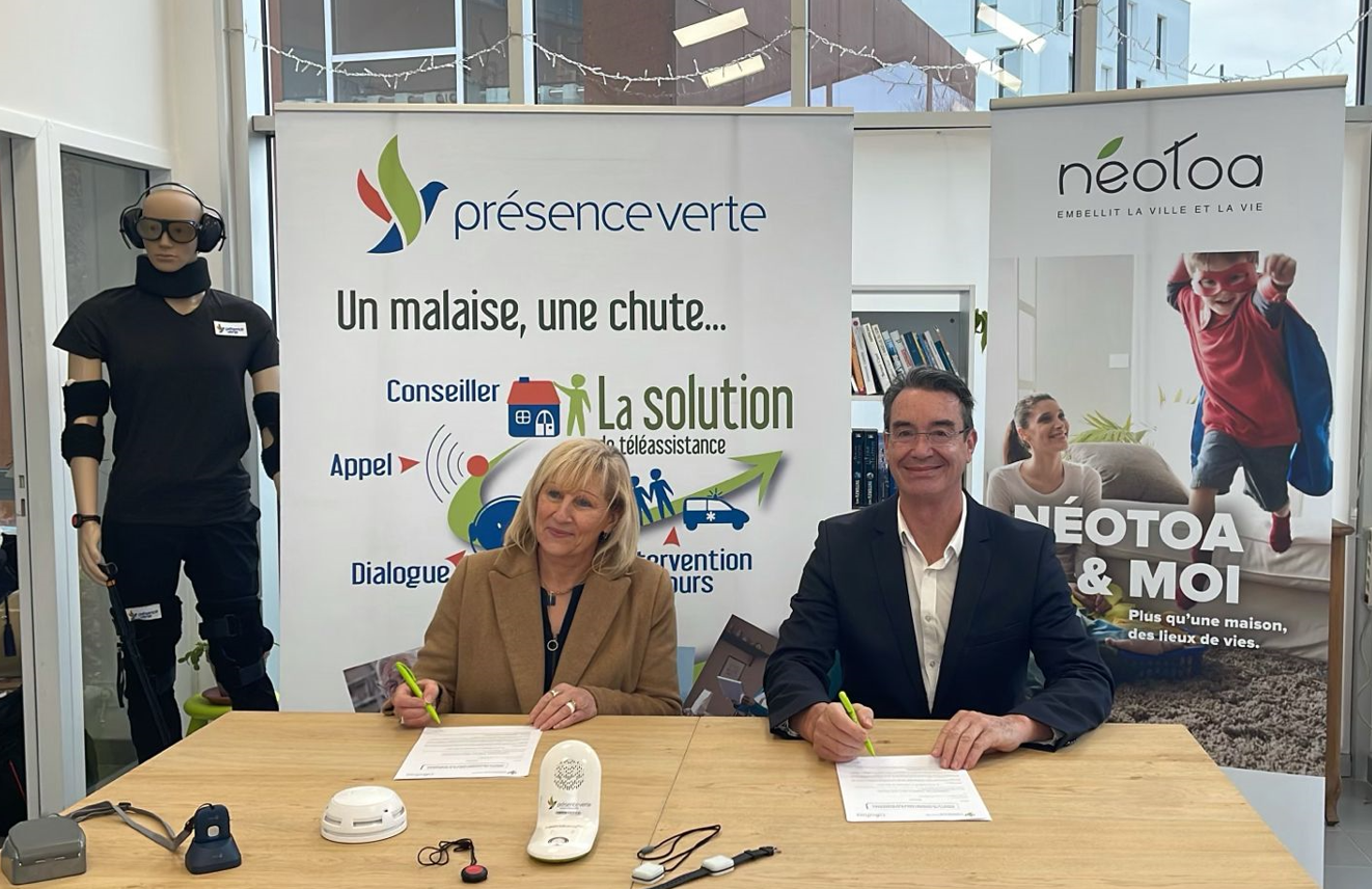 Signature du partenariat entre Présence Verte et Néotoa à Rennes !